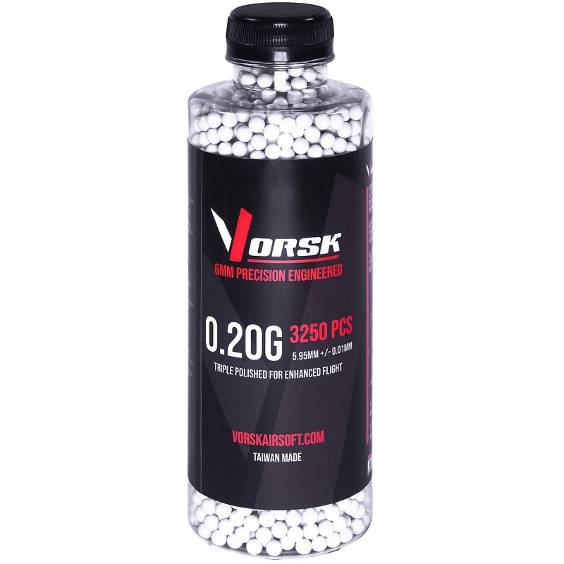 Vorsk 6mm Precision Airsoft BBs (3250R) (0.20g)
