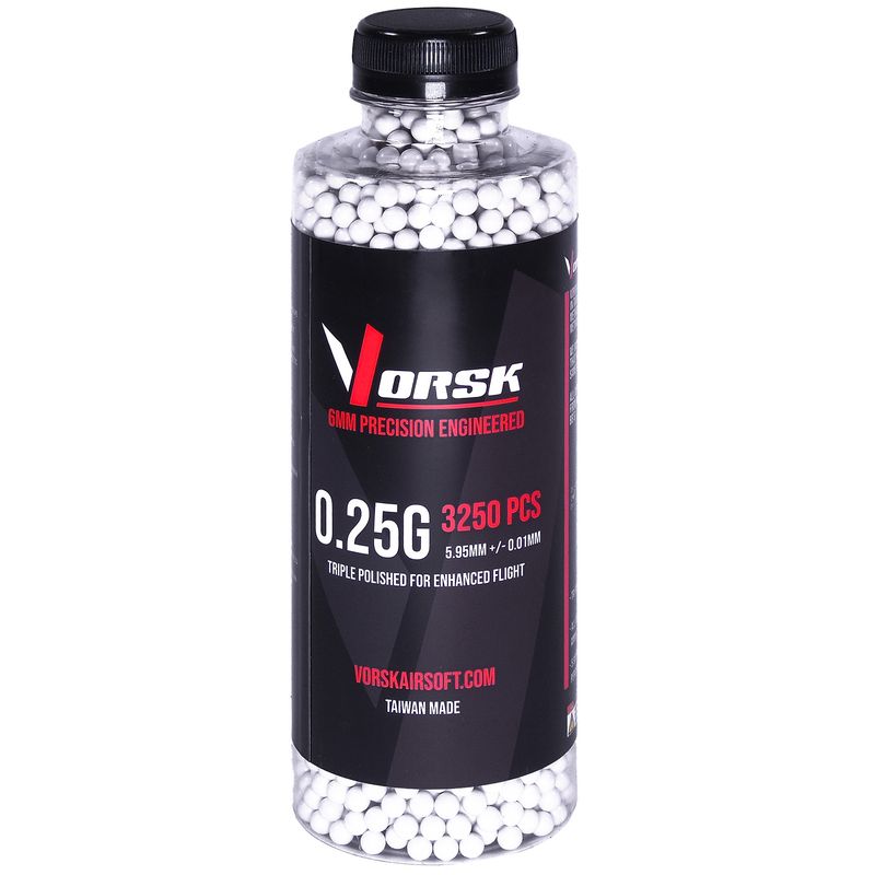 Vorsk 6mm Precision Airsoft BBs (3250R) - 0.25g