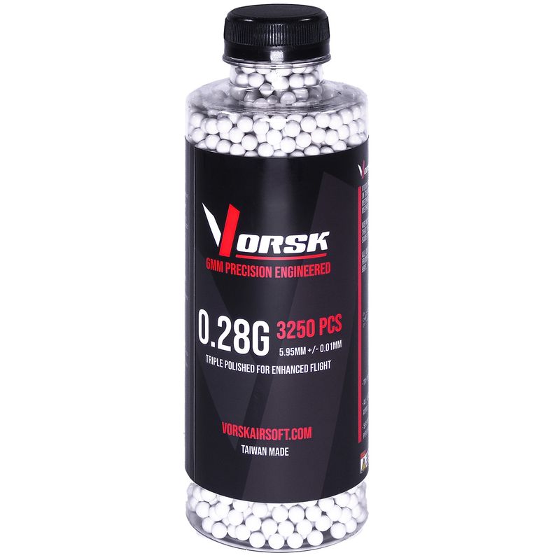 Vorsk 6mm Precision Airsoft BBs (3250R) - 0.28g