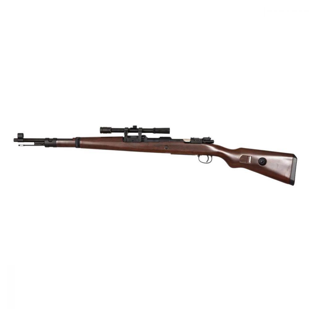 Snow Wolf KAR98K Spring Sniper Rifle with Scope (Real Wood)