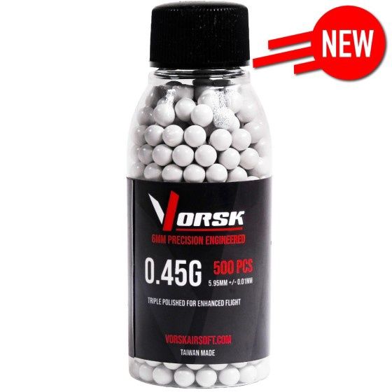 Vorsk 6mm Precision Airsoft BBs (500R) (0.45g)