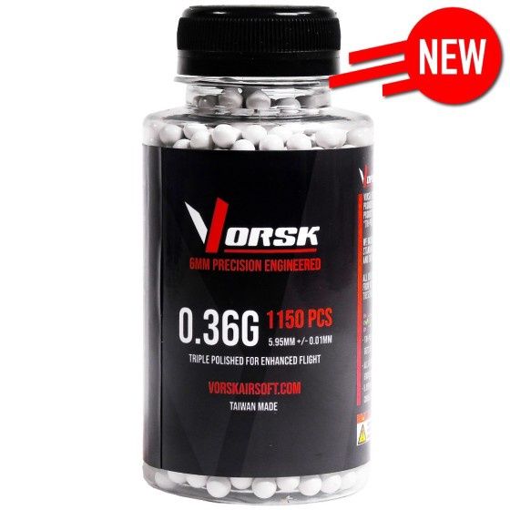 Vorsk 6mm Precision Airsoft BBs (1150R) (0.36g)