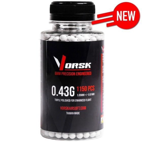 Vorsk 6mm Precision Airsoft BBs (1150R) (0.43g)