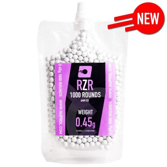 Nuprol RZR Airsoft BBs (1000R) (0.45g)