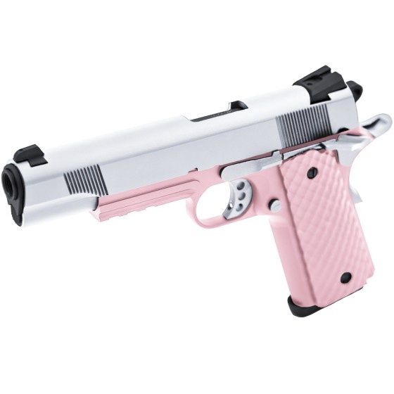Raven 1911/MEU-R GBB Pistol (Silver|Pink)