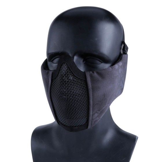 Nuprol Mesh Lower Face Shield V5, Colour: Black Cobra