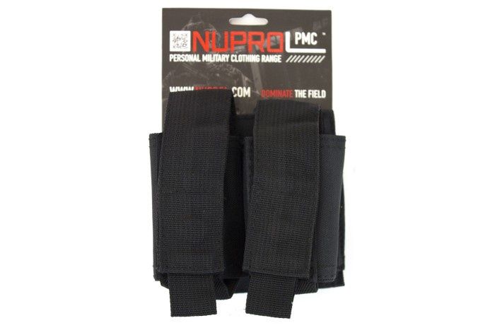 Nuprol PMC Double 40mm Pouch, Colour: Black
