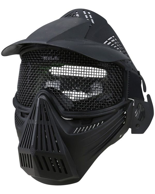 Kombat Uk - Full Face Mesh Mask, Colour: Black