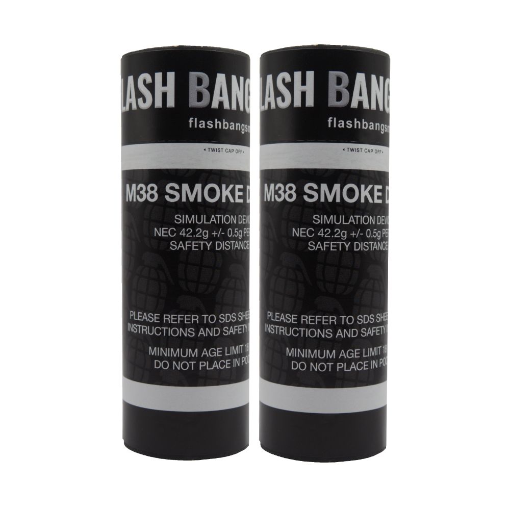 flash bang smoke - M38 Single Vent Smoke – Friction Device, Colour: White