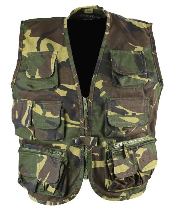 Kombat Uk - Kids Tactical Vest – DPM, Size: 3-4