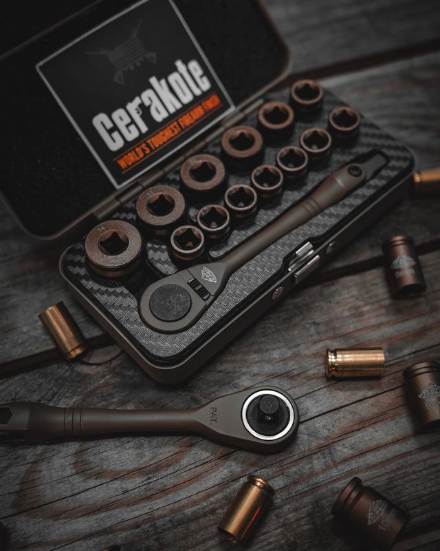 Gun Power Tool 14 Piece Shell Ratchet Socket Set