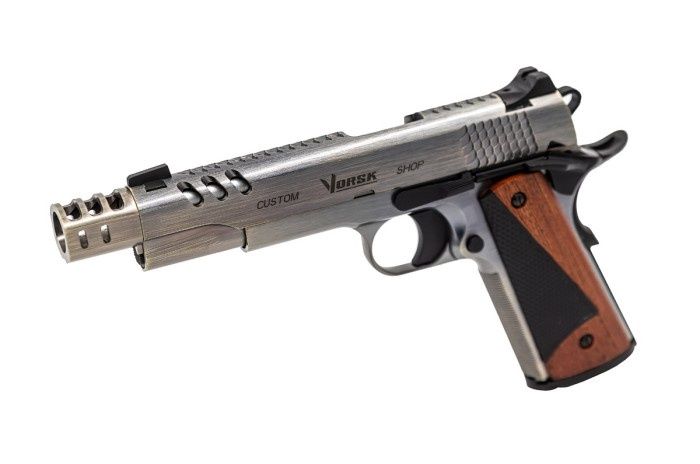 Vorsk - CS Defender Pro GBB Pistol (Brushed Alu) (Silver Barrel)
