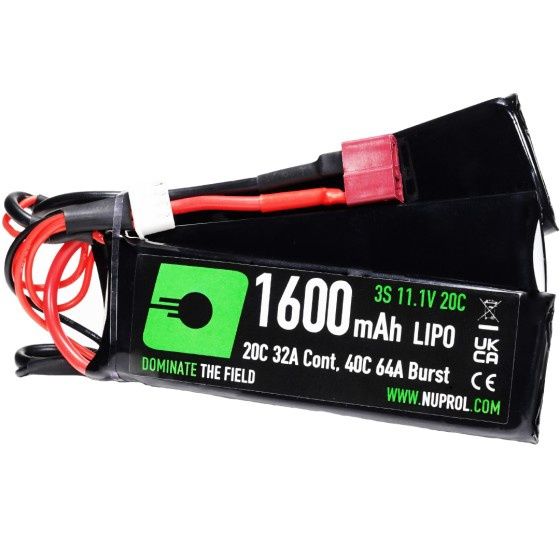 Nuprol LiPo Battery 1600mAh 11.1v 20c TPL - Deans
