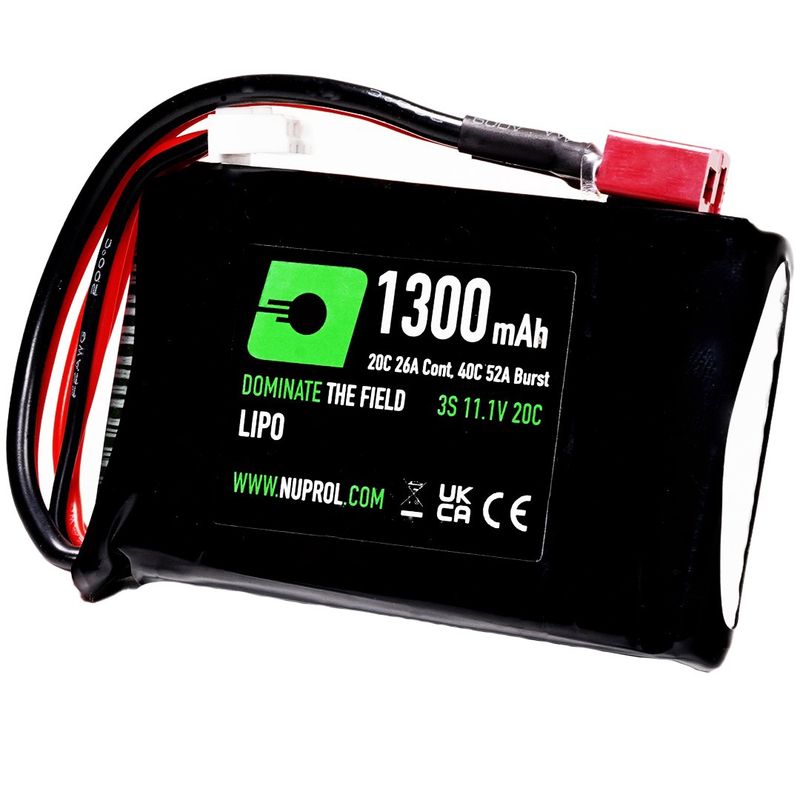 Nuprol LiPo PEQ Battery 1300mAh-11.1v-20C - Deans