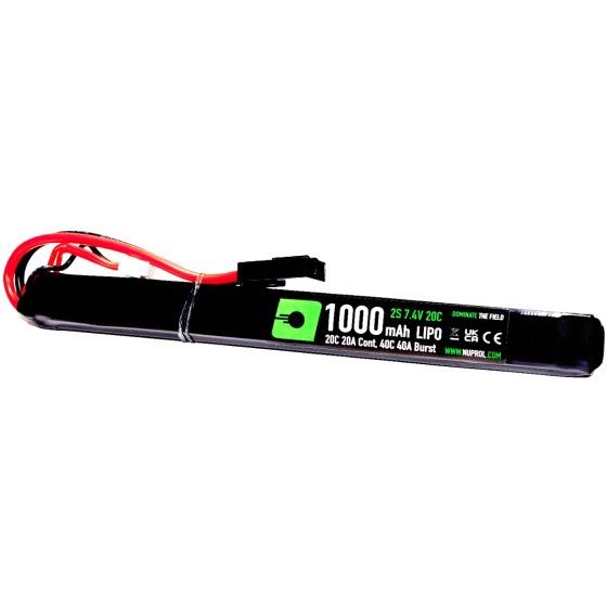 Nuprol LiPo AK Slim Stick Battery 1000mAh-7.4v-20c - Small Tamiya