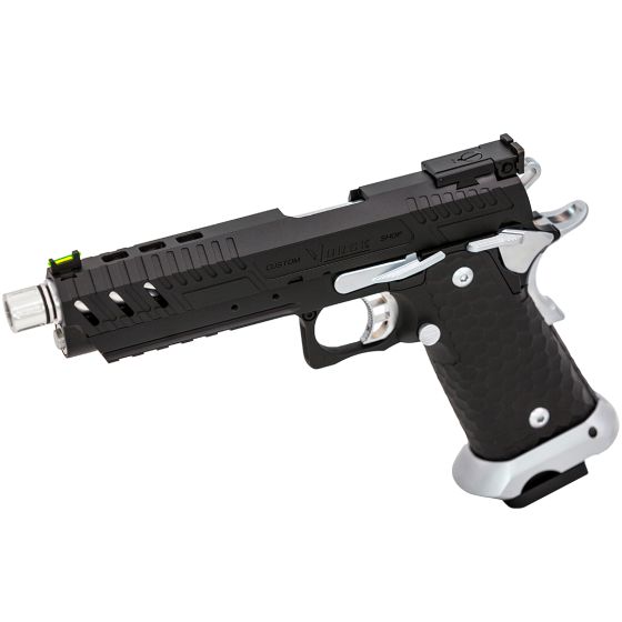 Vorsk - Hi-Capa CS Vengeance 5.1 GBB Pistol (Black) (Silver Match)