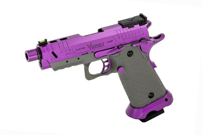 Vorsk - Hi-Capa CS Vengeance 3.8 Compact GBB Pistol (Purple|Grey)