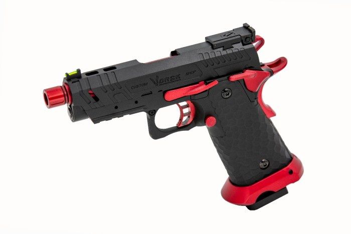Vorsk - Hi-Capa CS Vengeance 3.8 Compact GBB Pistol (Black) (Red Match)