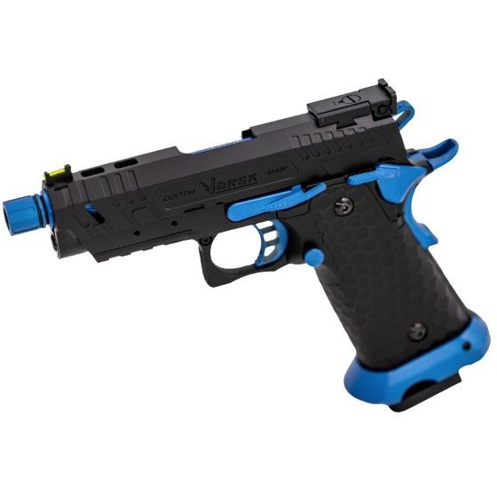 Vorsk - Hi-Capa CS Vengeance 3.8 Compact GBB Pistol (Black) (Blue Match)