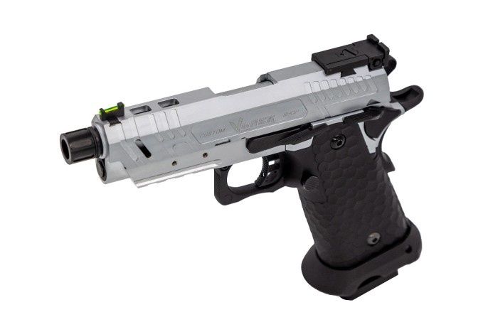 Vorsk - Hi-Capa CS Vengeance 3.8 Compact GBB Pistol (Silver|Black)