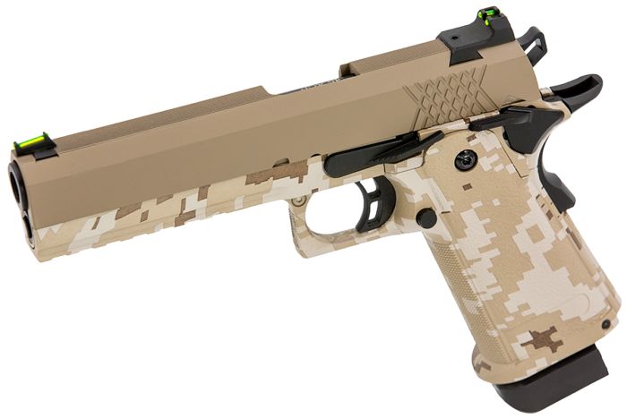 Raven - Hi-Capa 5.1 GBB Pistol (HYDRO) (Tan|Digi Desert)