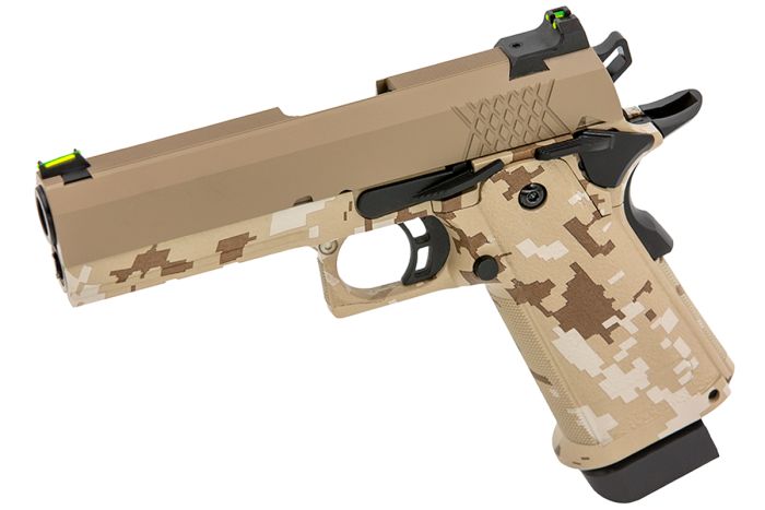 Raven - Hi-Capa 4.3 GBB Pistol (HYDRO) (Tan|Digi Desert)