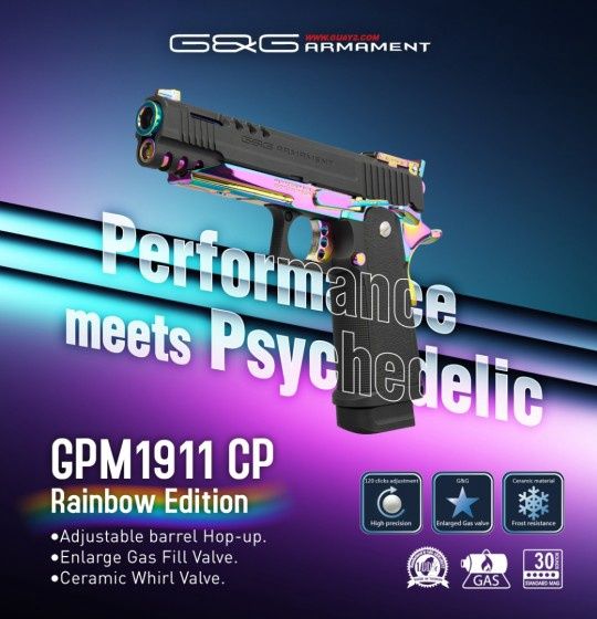 G&amp;G - GPM1911 CP (Rainbow Edition) GBB Pistol