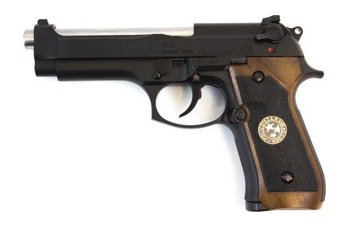 WE - M92 Gen2 Biohazard GBB Pistol (Black) (Silver Barrel)