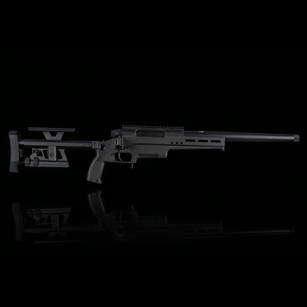 Silverback -TAC-41 LAS Lite Sport With Aluminium Stock (Various Colours), Colour: Black