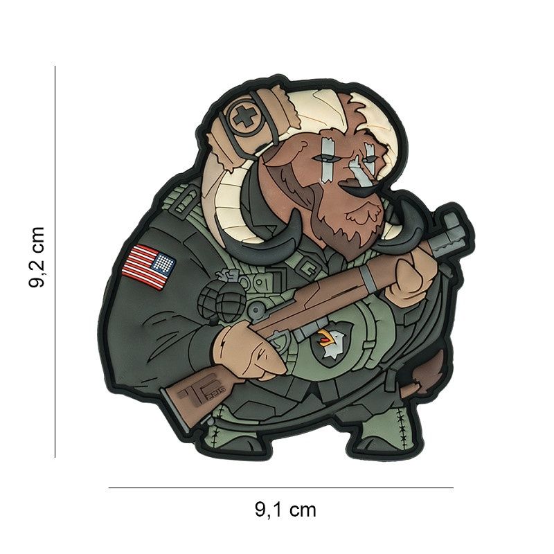 101 INC - TF-2215 Patch 3D PVC Airborne Ox Nr. 7
