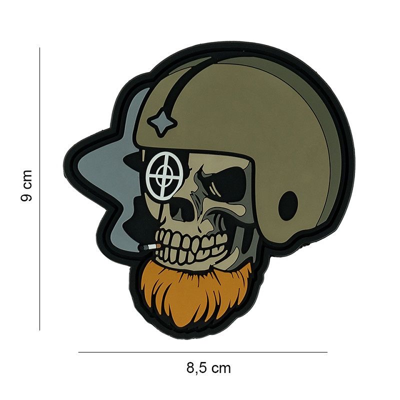 101 INC - Patch 3D PVC Bearded skull pilot