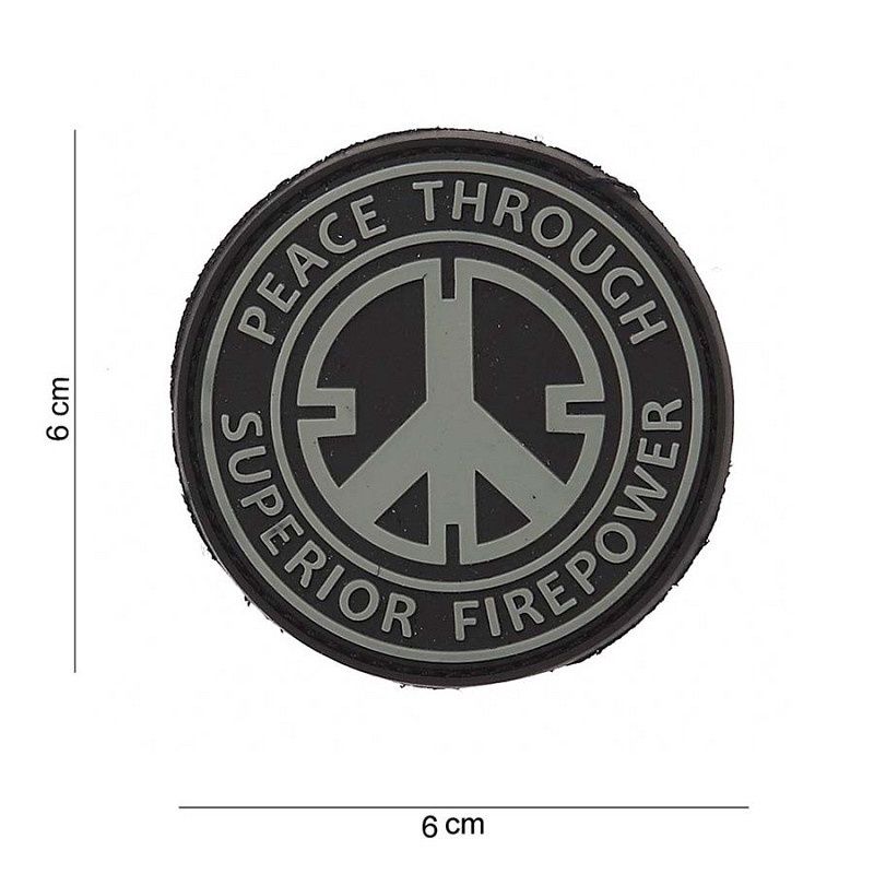 101 INC - Patch PVC Peace through superior fire power