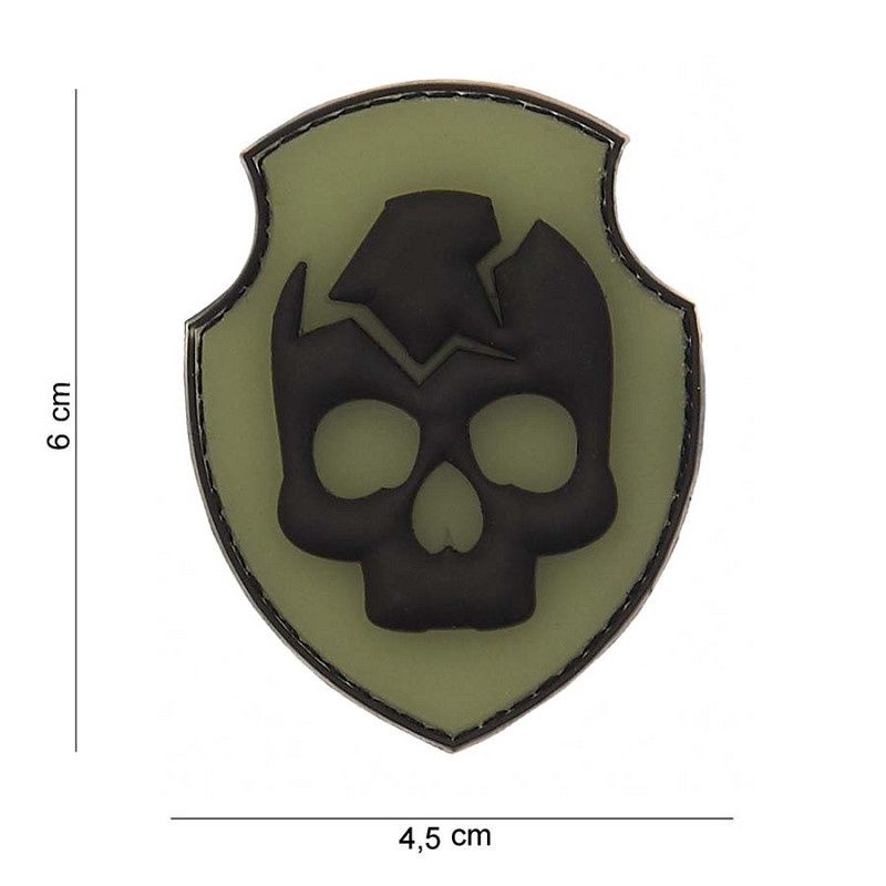 101 INC - Patch 3D PVC Ghost Skull