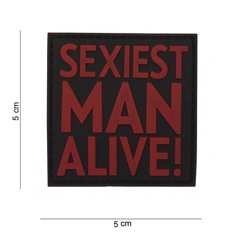101 INC - Patch PVC Sexiest man alive red