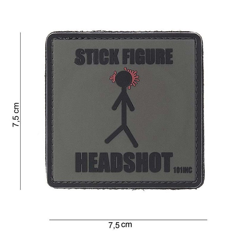 101 INC - Patch 3D PVC Stick figure
