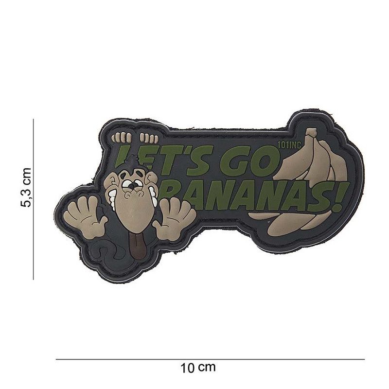 101 INC -Patch 3D PVC Let's go bananas