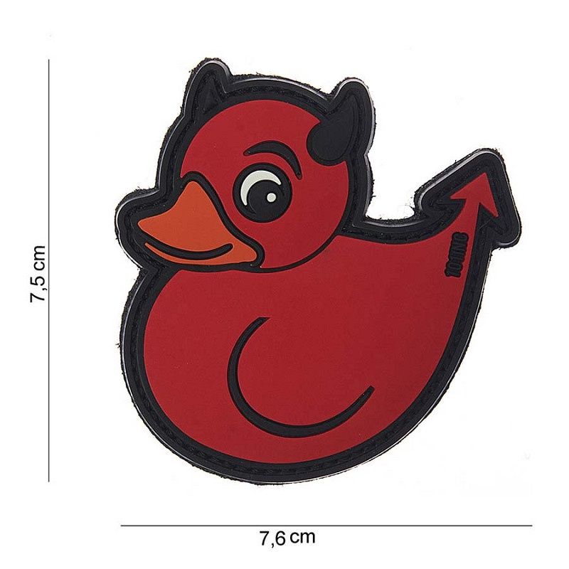 101 INC -Patch 3D PVC Devil Duck red