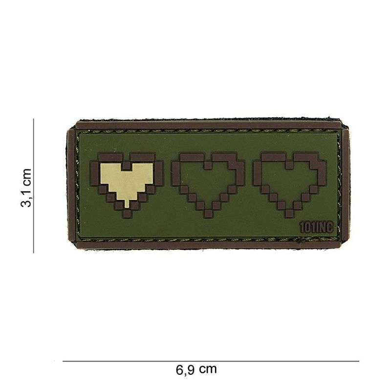101 INC - Patch 3D PVC Last life green