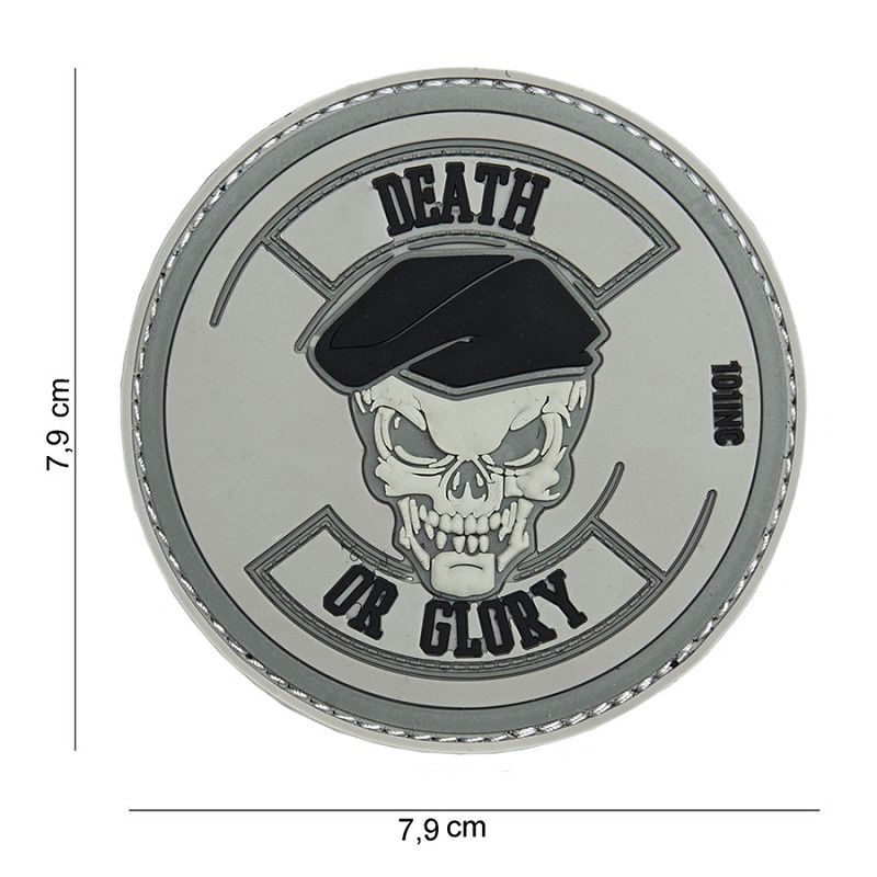101 INC - Patch 3D PVC Death or glory grey