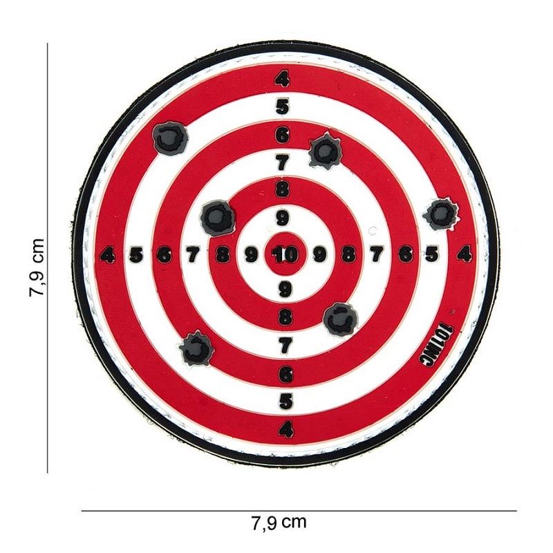 101 INC - Patch 3D PVC Target red