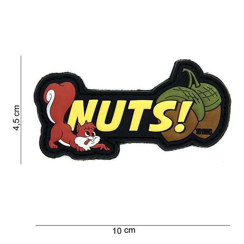 101 INC - Patch 3D PVC Nuts yellow