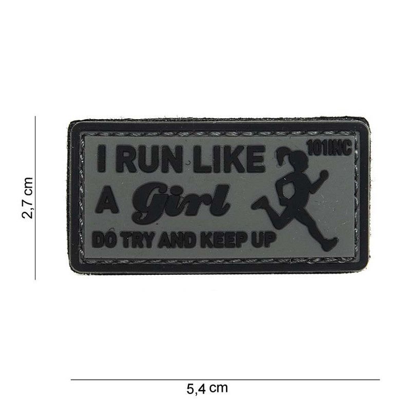 101 INC - Patch 3D PVC I run like grey
