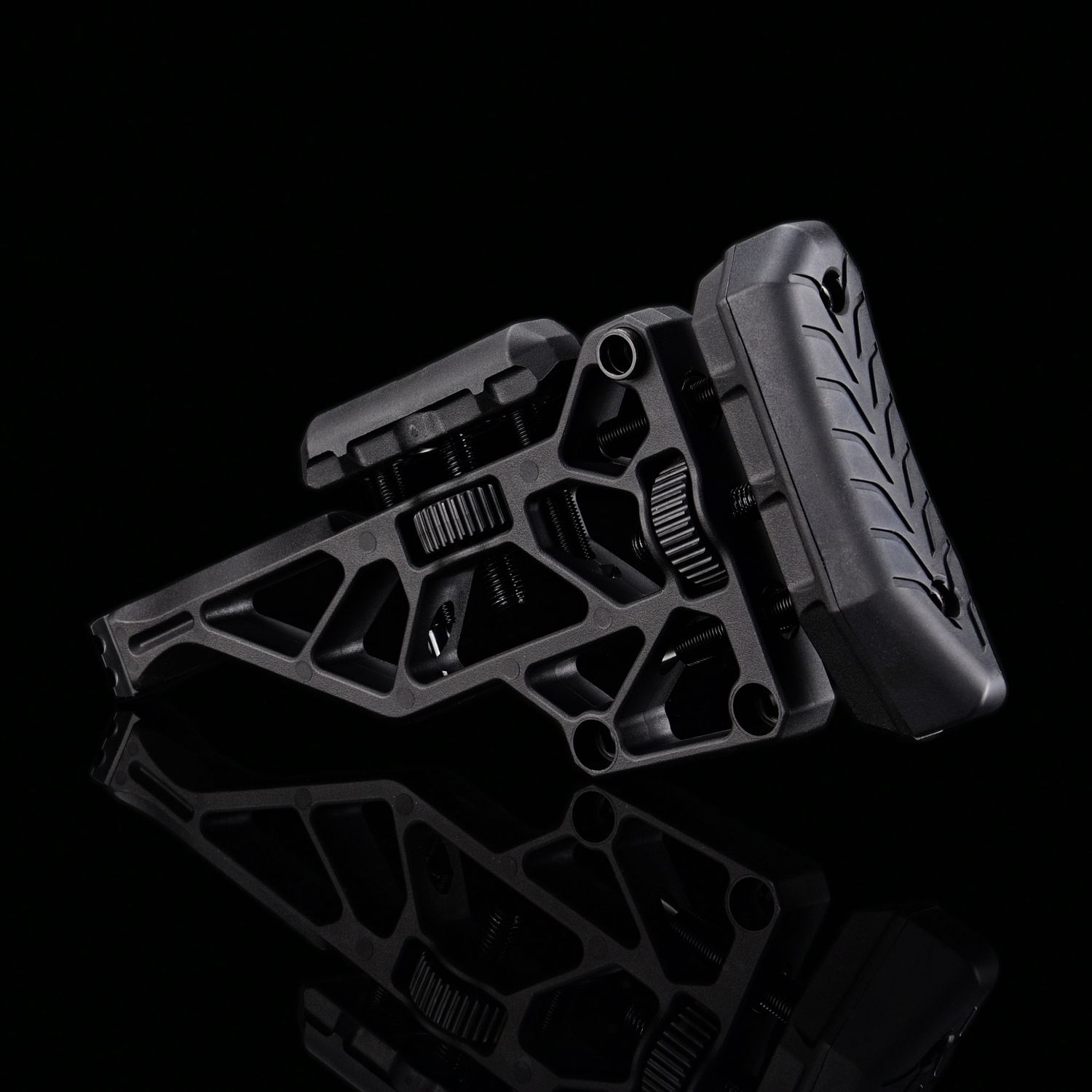 Silverback Tac-41 Nylon Recon Picatinny Stock - Black