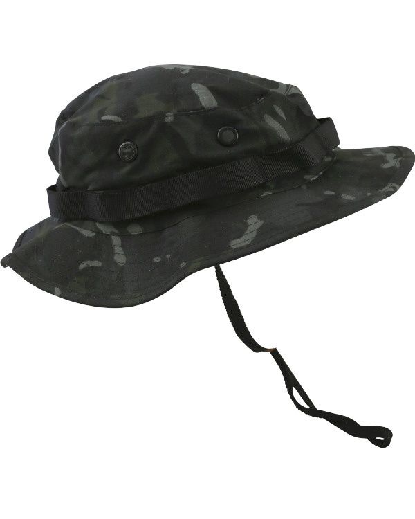 Kombat UK - Boonie Hat – US Style Jungle Hat – BTP Black, Size: S