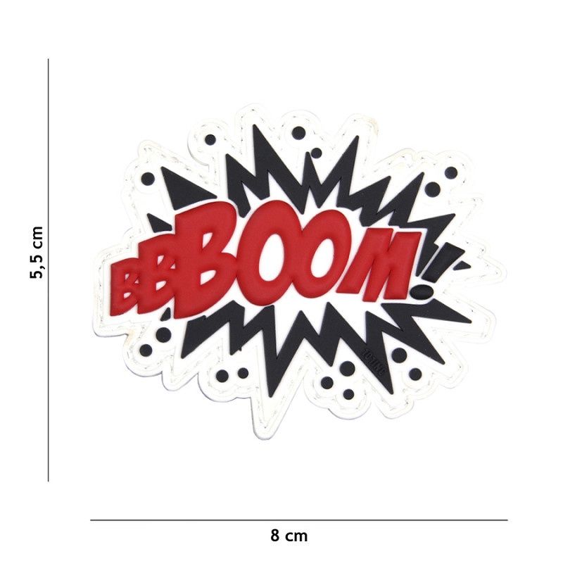 101 INC - Patch 3D PVC BOOM! red