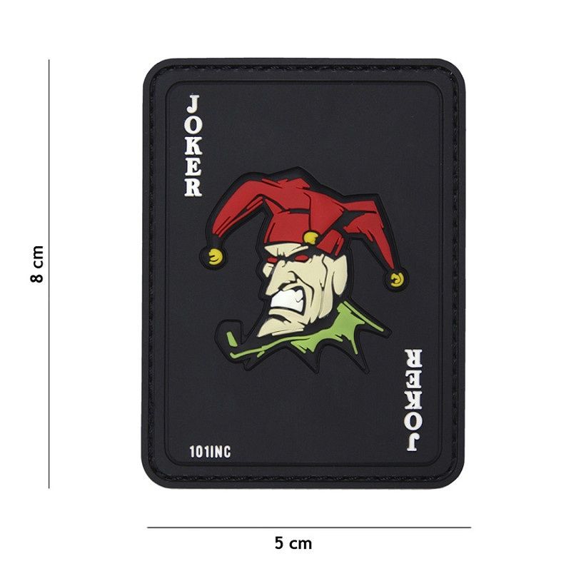 101 INC - Patch 3D PVC Joker black