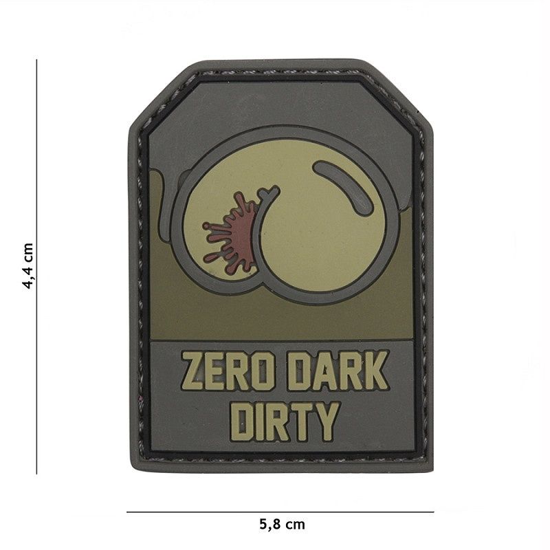 101 INC - Patch 3D PVC Zero Dark Dirty, Colour: Black