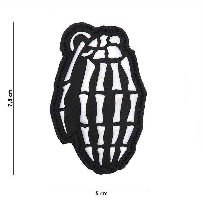 101 INC - Patch 3D PVC Bones granade