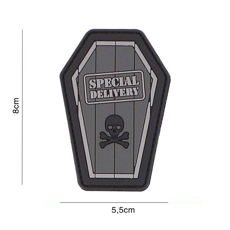 101 INC - Patch 3D PVC Special Delivery, Colour: Grey
