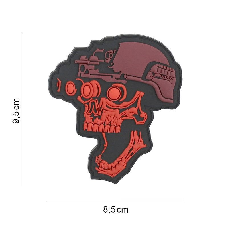 101 INC - Patch 3D PVC Night vision skull
